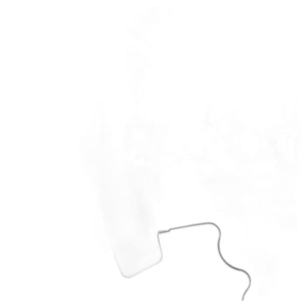 Een dunne zwarte golvende lijn buigt naar boven vanaf rechtsonder, gedeeltelijk omsloten door een vage witte vorm die doet denken aan een gestroomlijnd wielontwerp.