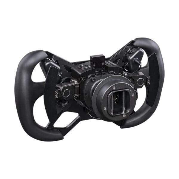 Fanatec ClubSport Steering Wheel GT3 voor Xbox heeft een zwart ontwerp, ergonomische grepen, metalen onderdelen en meerdere bedieningsknoppen.