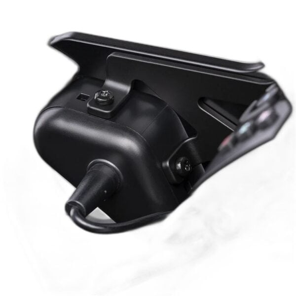 Een close-up van het Fanatec ClubSport-stuur GT3 voor Xbox, met aandacht voor het gedetailleerde ontwerp en de knoppen op een raceonderstel.